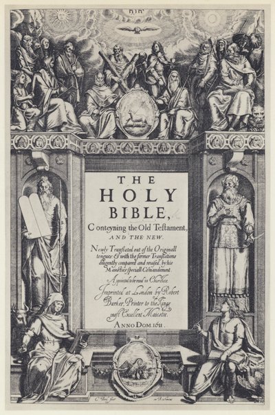 The Bible, R Barker 1611 (s/h foto) af English Photographer
