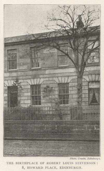 Robert Louis Stevensons fødested, 8, Howard Place, Edinburgh af English Photographer