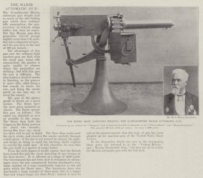 Boers mest irriterende våben, 37-millimeter Maxim Automatic Gun af English Photographer