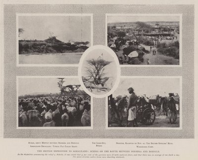 Den britiske ekspedition til Somaliland, scene på ruten mellem Berbera og Bohotle af English Photographer