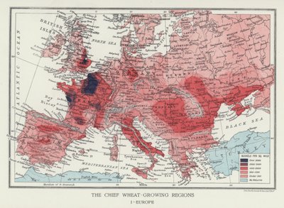 De vigtigste hvedeproducerende regioner i Europa (foto) af English Photographer
