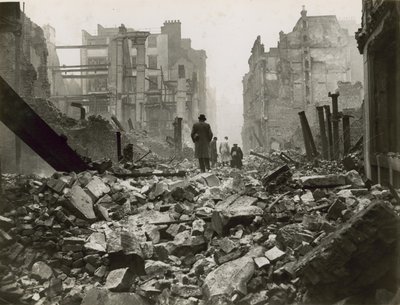 City of London efter et bombeangreb af English Photographer