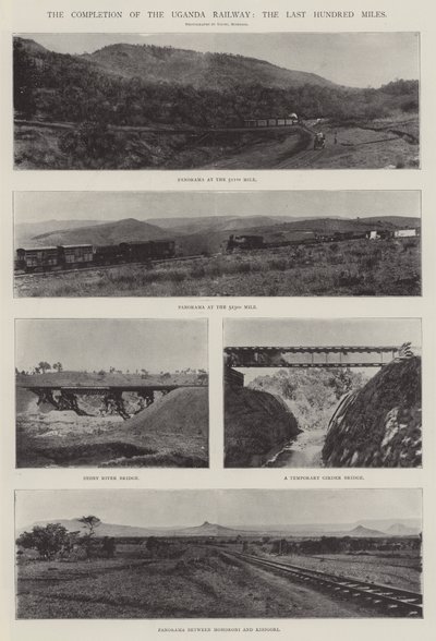 Fuldførelsen af Uganda Railway, the Last Hundred Miles af English Photographer