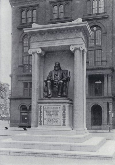 Cooper Institute and Monument, New York (s/h-billede) af English Photographer
