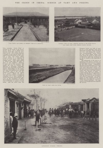 Krisen i Kina, scener ved Taku og Peking af English Photographer