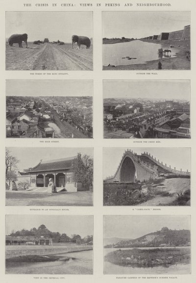 Krisen i Kina, udsigter i Peking og nabolaget af English Photographer