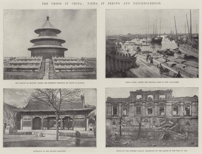 Krisen i Kina, udsigter i Peking og nabolaget af English Photographer