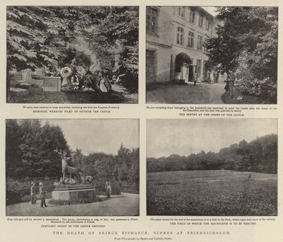 Prins Bismarcks død, scener i Friedrichsruh af English Photographer