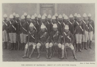 Forsvaret af Mafeking, gruppe af Cape Mounted Police af English Photographer