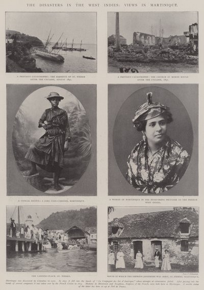 Katastroferne i Vestindien, udsigter på Martinique af English Photographer