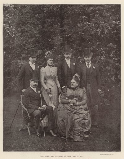 Hertugen og hertuginden af Teck og familien af English Photographer