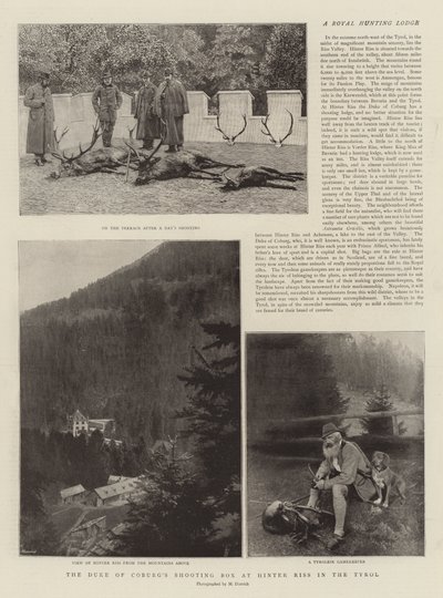The Duke of Coburgs Shooting Box ved Hinter Riss i Tyrol af English Photographer
