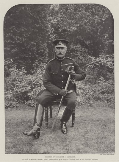 Hertugen af Connaught ved Aldershot af English Photographer