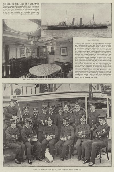Hertugen af York og HMS Melampus af English Photographer
