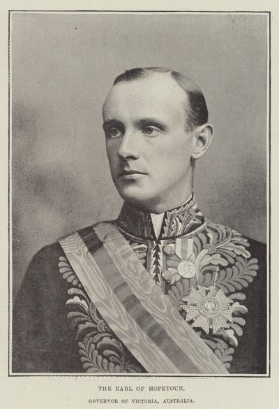 Jarlen af Hopetoun, guvernør i Victoria, Australien af English Photographer