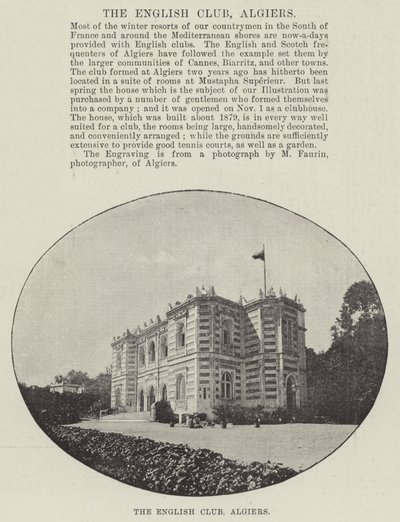 Den engelske klub, Algier af English Photographer