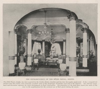 Indgangen til Hotel Royal, Dieppe af English Photographer
