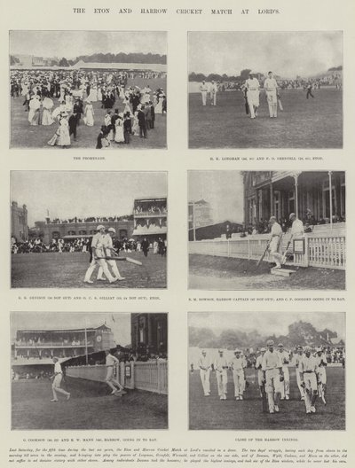 Eton og Harrow Cricket Match på Lords af English Photographer