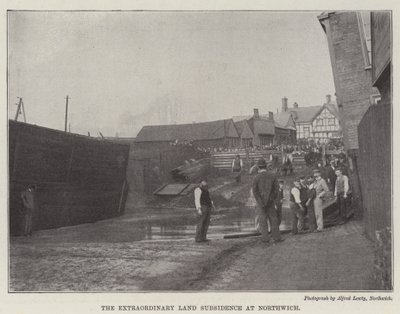 Den ekstraordinære jordsænkning ved Northwich af English Photographer