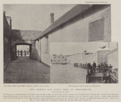 Den berømte gamle Sally Port i Portsmouth af English Photographer