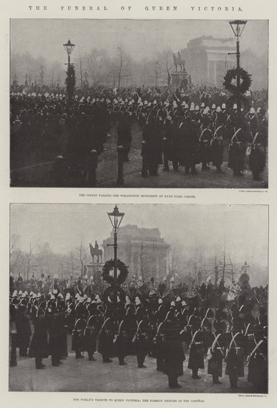Dronning Victorias begravelse af English Photographer