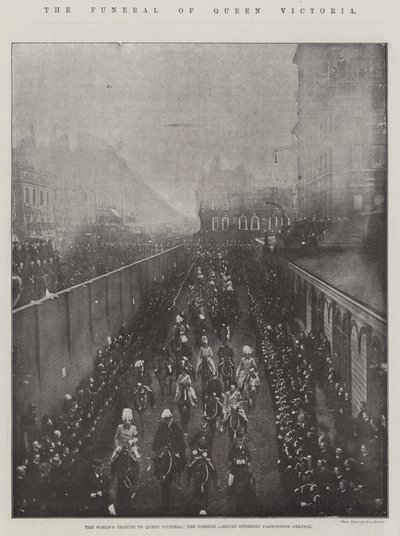 Dronning Victorias begravelse af English Photographer