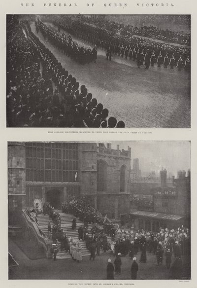 Dronning Victorias begravelse af English Photographer