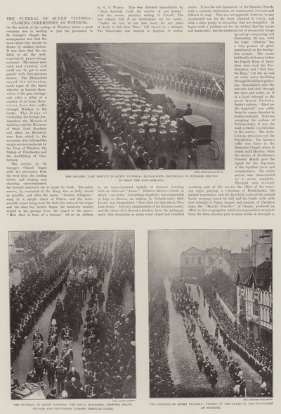 Dronning Victorias begravelse, afslutningsceremonier i Windsor af English Photographer