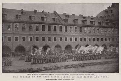 Begravelsen af den afdøde prins Alfred af Sachsen-Coburg og Gotha af English Photographer