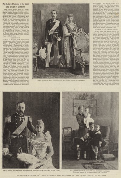 Deres Majestæters Guldbryllup Kong Christian IX og Dronning Louise af Danmark af English Photographer