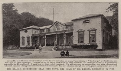 The Grange, Rondebosch, nær Cape Town, hr. Rhodes
