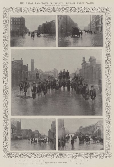 Den store regnstorm i Irland, Belfast under vand af English Photographer