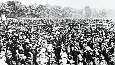 The Great Votes for Women-demonstration i Hyde Park, søndag den 12. juni 1908 af English Photographer