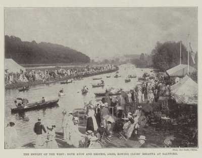 The Henley of the West, Bath Avon og Bristol Ariel Roklubs Regatta i Saltford af English Photographer