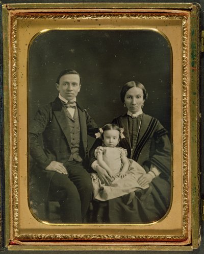 Familien Hiller, ca. 1850 (daguerreotypi) af English Photographer