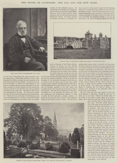 Huset Cavendish, den gamle og den nye hertug af English Photographer