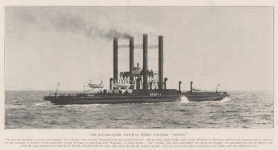 Den isbrydende jernbanefærge Steamer Scotia af English Photographer