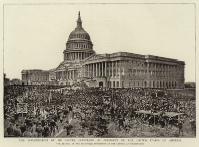 Indsættelsen af hr. Grover Cleveland som præsident for USA af English Photographer