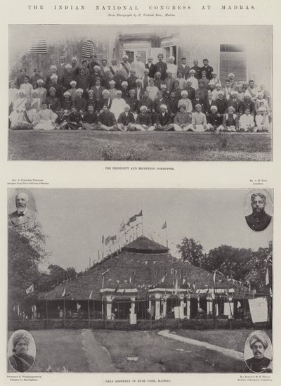 Den indiske nationalkongres i Madras af English Photographer