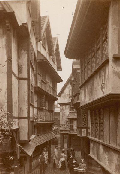 The International Health Exhibition at South Kensington: Reproduction of London in the Olden Time af English Photographer