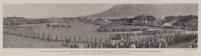 Invasionen af Cape Colony, New Town Guard of Cape Town samledes den 12. januar til inspektion af General Brabant af English Photographer