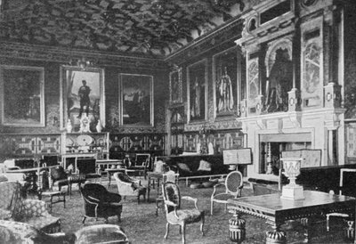 The James I Drawing Room, Hatfield House, udgivet i The Graphic, 19. juli 1902 af English Photographer