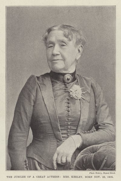 Jubilæet for en stor skuespillerinde, fru Keeley, født 22. november 1805 af English Photographer