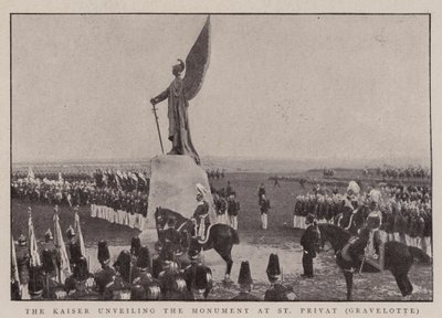 Kaiser afslører monumentet ved St Privat, Gravelotte af English Photographer
