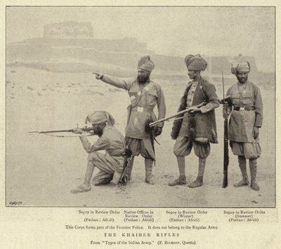 Khyber-riflerne af English Photographer