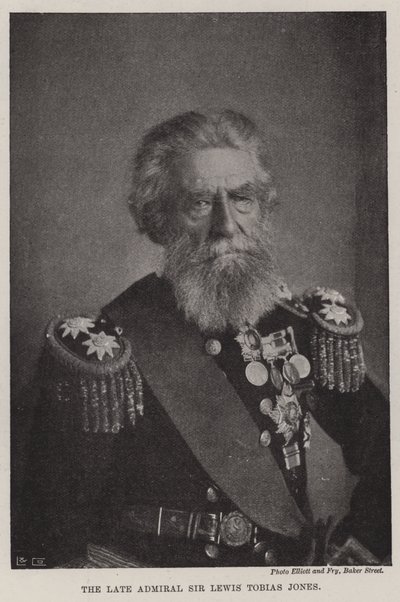 Den afdøde admiral Sir Lewis Tobias Jones af English Photographer