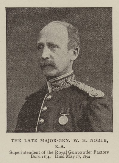 Den afdøde generalmajor W H Noble, RA af English Photographer