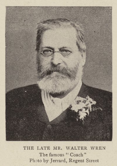 Den afdøde hr. Walter Wren af English Photographer