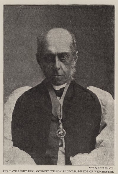 Den sene højre pastor Anthony Wilson Thorold, biskop af Winchester af English Photographer
