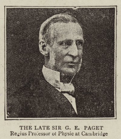 Den afdøde Sir G E Paget af English Photographer